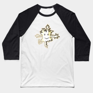 Golden Snowflake Baseball T-Shirt